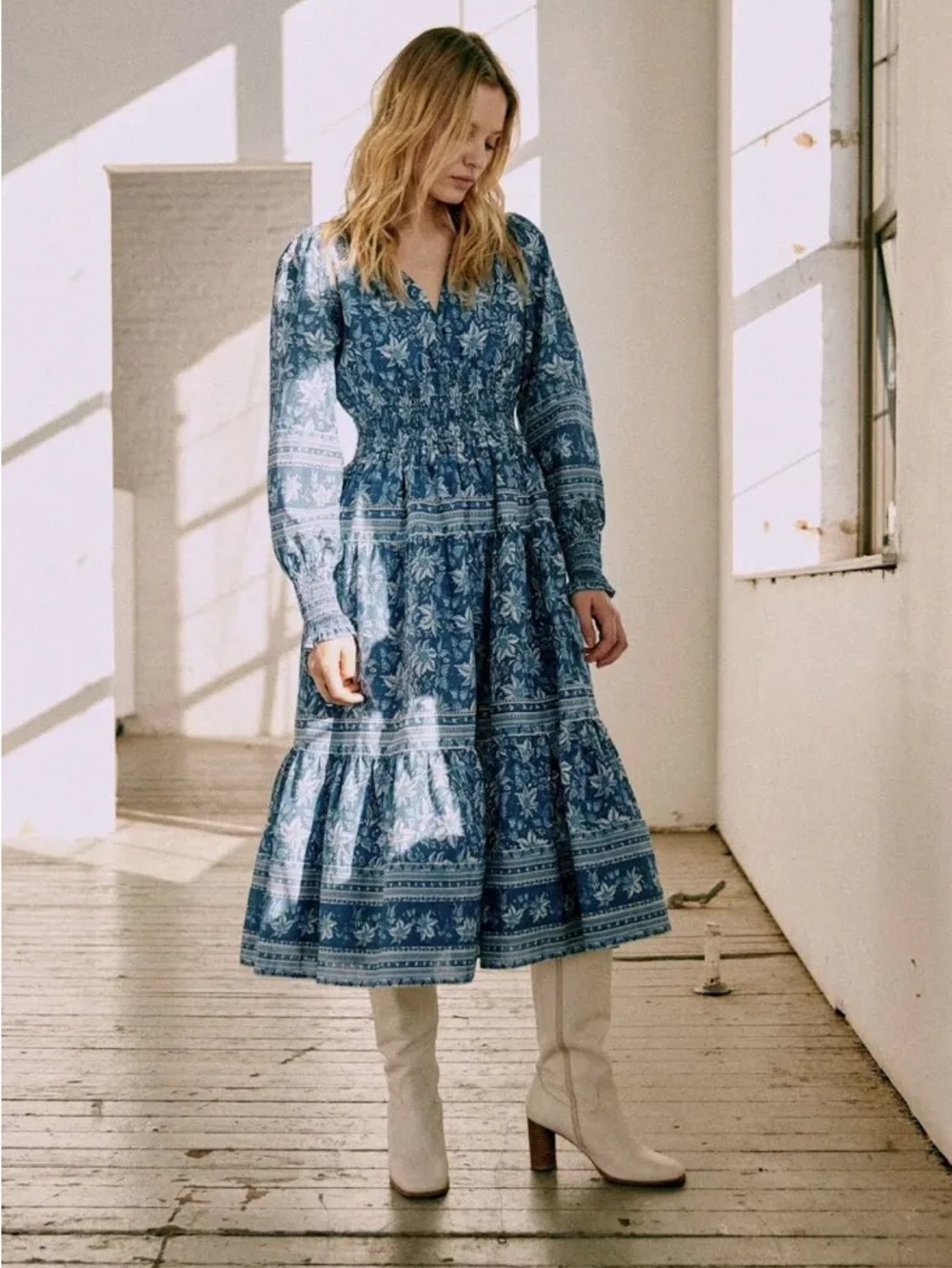 Blandine Dress - Sézane x Sea NY - Dalhia print Size 42 Boho Coquette
